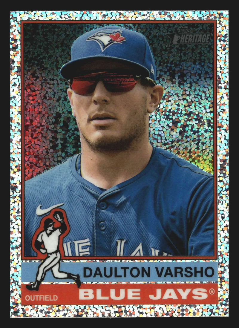 2025 Topps Heritage #236 Daulton Varsho Chrome Silver Sparkle Refractor