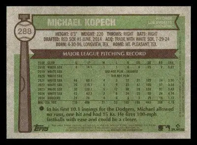 2025 Topps Heritage #288 Michael Kopech - Baseball Card Single