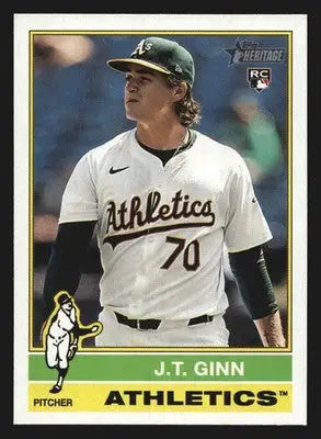 2025 Topps Heritage #290 J.T. Ginn Athletics RC