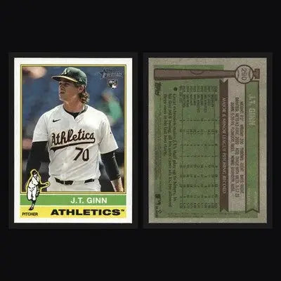 2025 Topps Heritage #290 J.T. Ginn Athletics RC