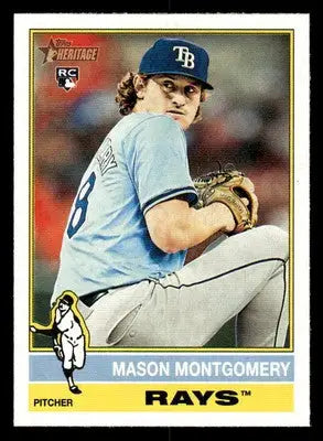 2025 Topps Heritage #296 Mason Montgomery - Baseball Card Single