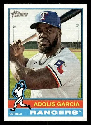 2025 Topps Heritage #308 Adolis García - Baseball Card Single