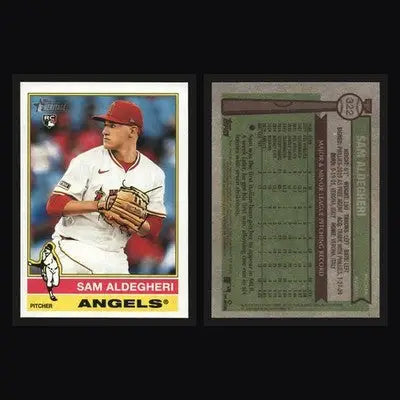 2025 Topps Heritage #322 Sam Aldegheri Los Angeles Angels RC - Baseball Card Single