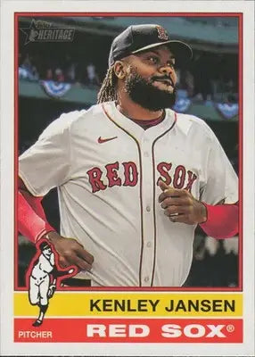 Original gloss 2025 Topps Heritage Kenley Jansen baseball card available now