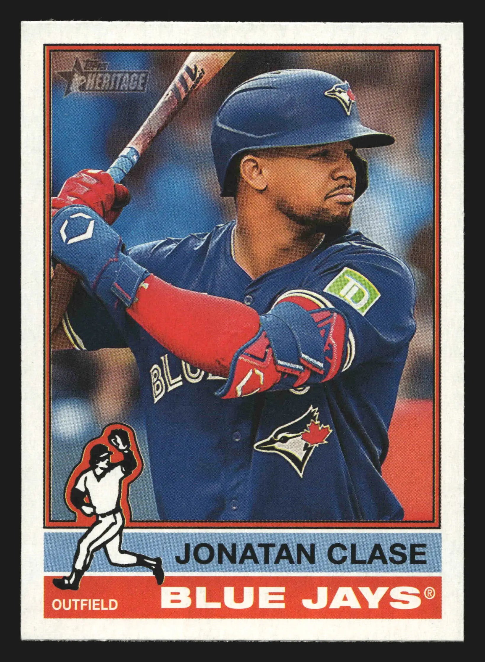 2025 Topps Heritage #327 Jonatan Clase Toronto Blue Jays