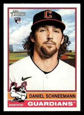 2025 Topps Heritage #332 Daniel Schneemann - Baseball Card Single