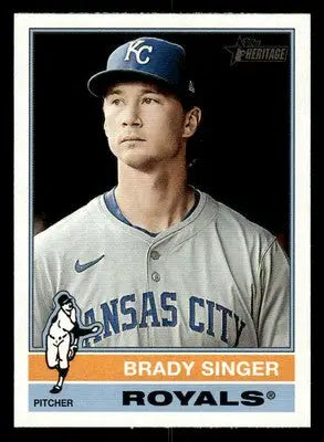 2025 Topps Heritage #333 Brady Singer - Baseball Card Single