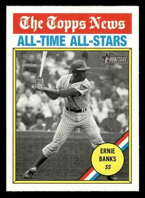 2025 Topps Heritage #343 Ernie Banks - Baseball Card Single