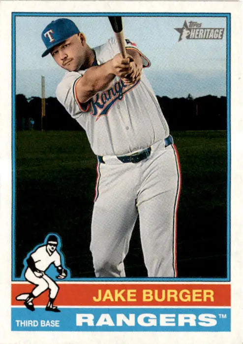 2025 Topps Heritage #352 Jake Burger - Baseball Card Single