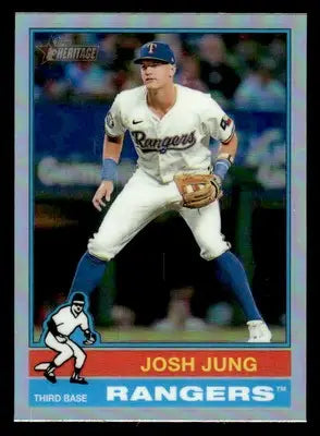 2025 Topps Heritage #355 Josh Jung Chrome Refractor - Baseball Card Single