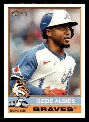 2025 Topps Heritage #365 Ozzie Albies - Baseball Card Single