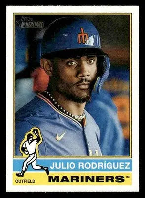 2025 Topps Heritage #369 Julio Rodríguez - Baseball Card Single