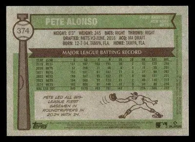 2025 Topps Heritage #374 Pete Alonso - Baseball Card Single