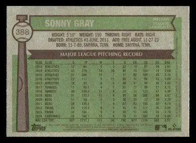 2025 Topps Heritage #388 Sonny Gray - Baseball Card Single