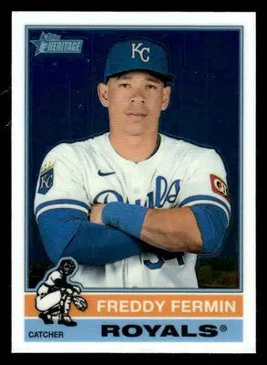 2025 Topps Heritage #466 Freddy Fermin Chrome - Baseball Card Single