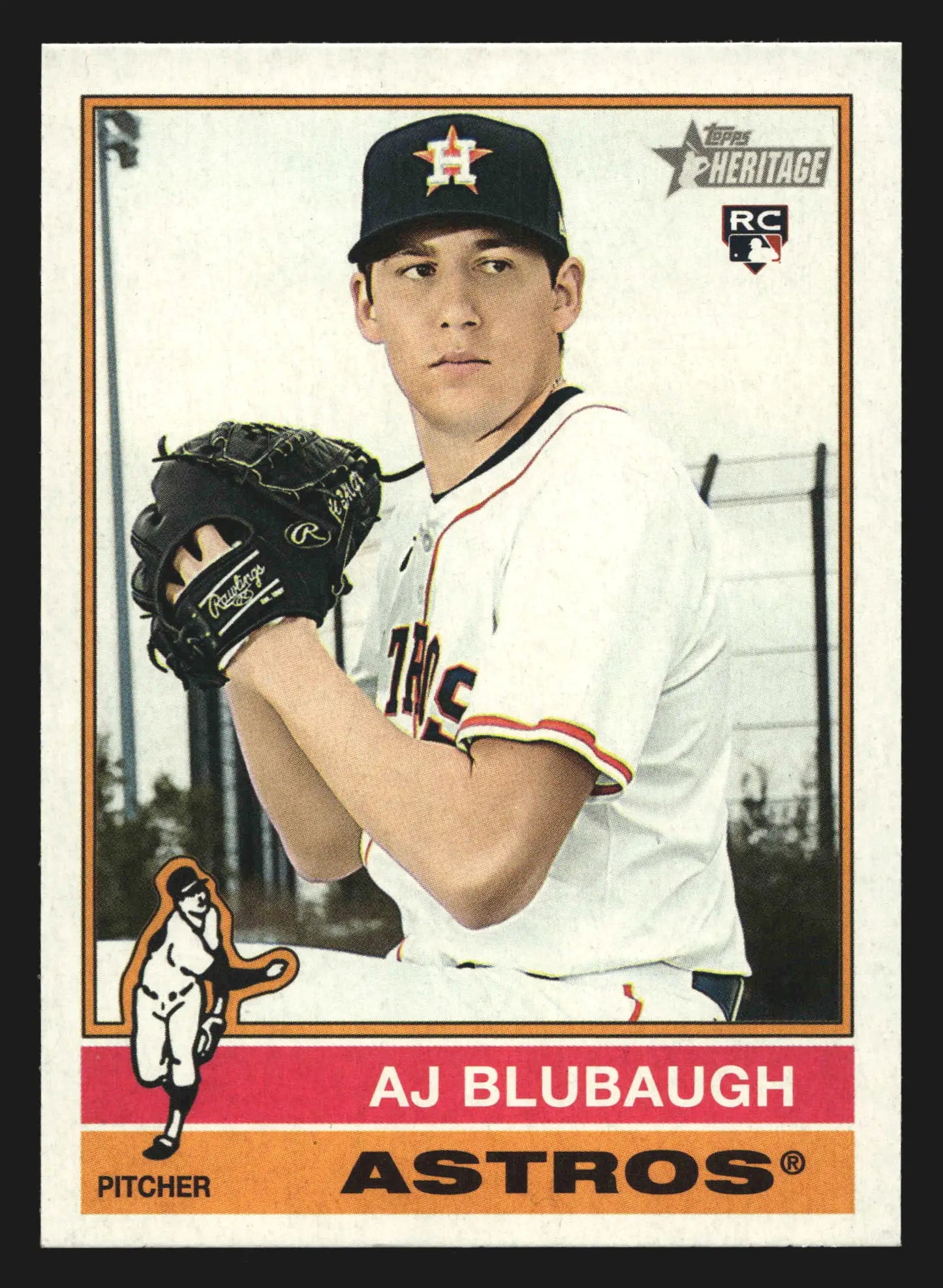2025 Topps Heritage #512 AJ Blubaugh Astros RC SP - Baseball Card Single