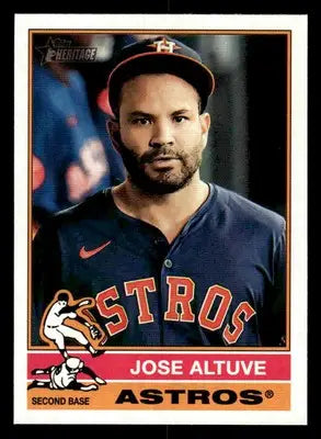 2025 Topps Heritage #56 Jose Altuve - Baseball Card Single