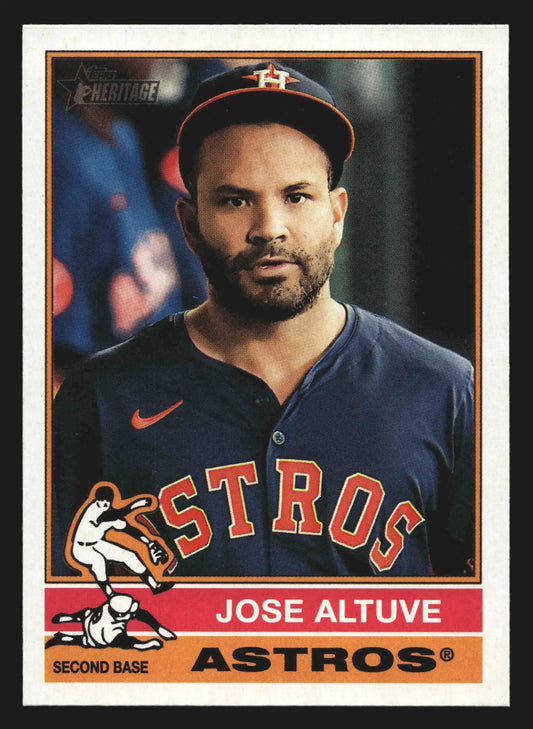 2025 Topps Heritage #56 Jose Altuve Houston Astros - Baseball Card Single