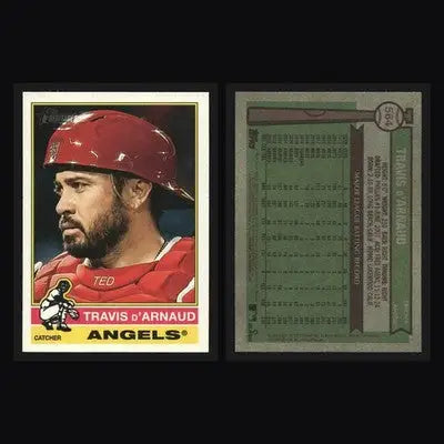 2025 Topps Heritage #564 Travis d’Arnaud Los Angeles Angels SP - Baseball Card Single