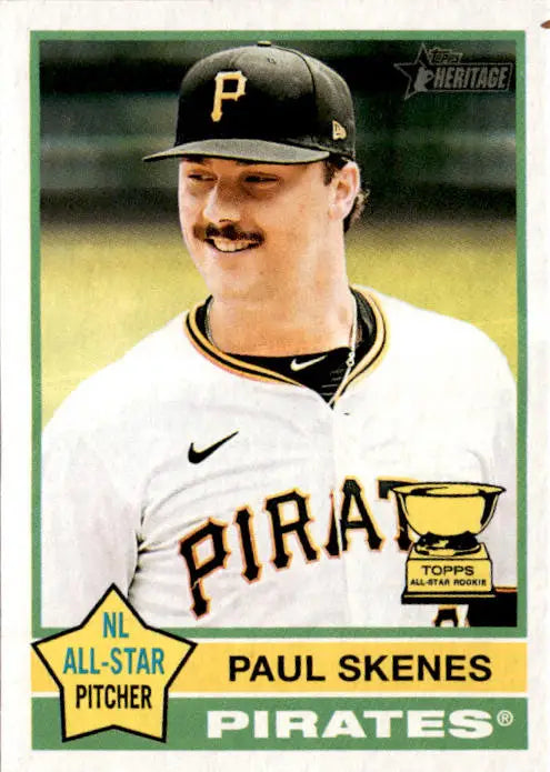 2025 Topps Heritage #60 Paul Skenes - Baseball Card Single
