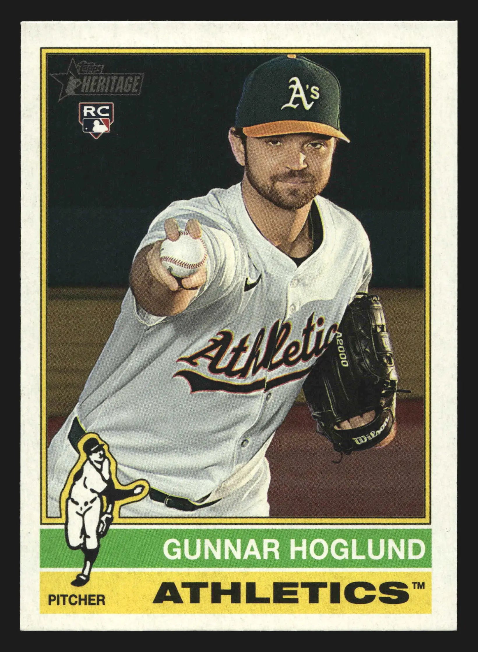 2025 Topps Heritage #645 Gunnar Hoglund Athletics RC SP - Baseball Card Single