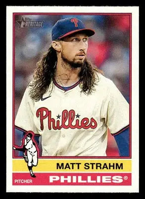 2025 Topps Heritage #7 Matt Strahm - Baseball Card Single