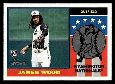 2025 Topps Heritage #76PI-16 James Wood 1976 Player Icons - Baseball Card Single