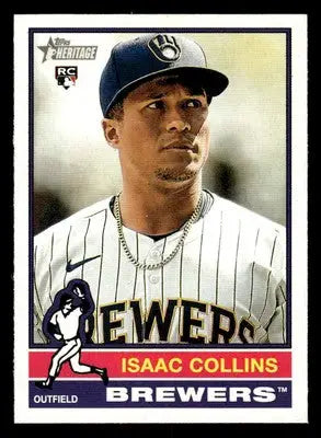 2025 Topps Heritage #78 Isaac Collins - Baseball Card Single