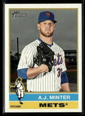2025 Topps Heritage A.J. Minter #597 New York Mets