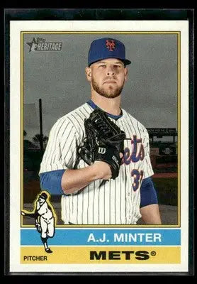 2025 Topps Heritage A.J. Minter #597 New York Mets