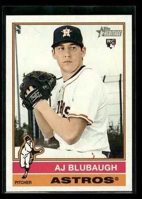 2025 Topps Heritage AJ Blubaugh #512 RC Houston Astros