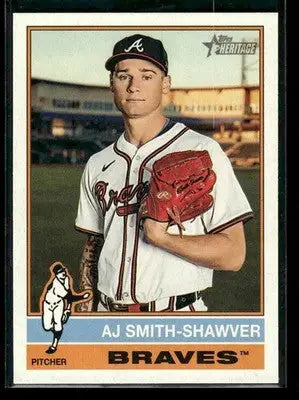 2025 Topps Heritage AJ Smith-Shawver #559 Atlanta Braves