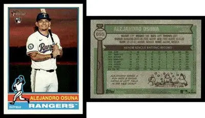 2025 Topps Heritage ALEJANDRO OSUNA #695 Texas Rangers RC