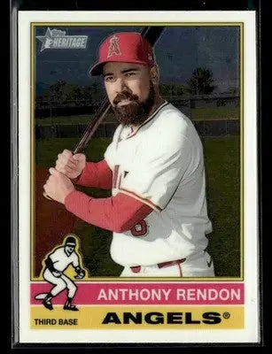 2025 Topps Heritage Anthony Rendon #121 Chrome Los Angeles Angels