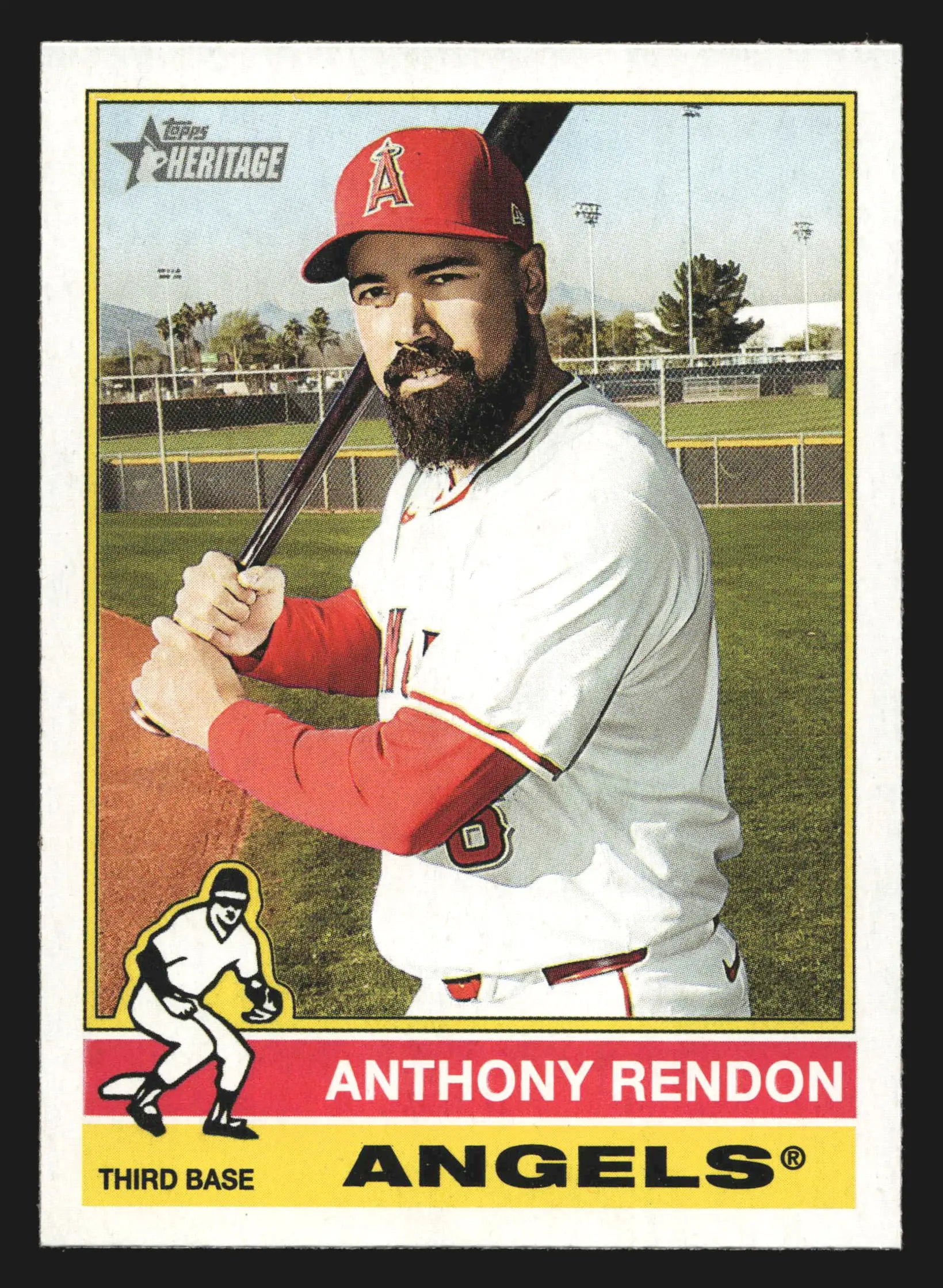 2025 Topps Heritage Anthony Rendon #121 Los Angeles Angels - Baseball Card Single