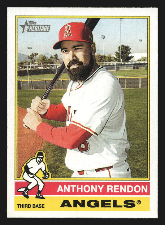 2025 Topps Heritage Anthony Rendon #121 Los Angeles Angels - Baseball Card Single