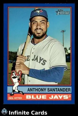 2025 Topps Heritage ANTHONY SANTANDER #703 Dark Blue Border Toronto Blue Jays