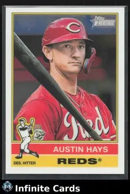 2025 Topps Heritage AUSTIN HAYS #617 Chrome [Base] Cincinnati Reds