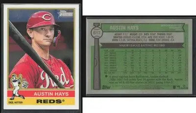 2025 Topps Heritage AUSTIN HAYS #617 Chrome [Base] Cincinnati Reds