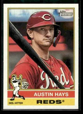2025 Topps Heritage Austin Hays #617 Cincinnati Reds