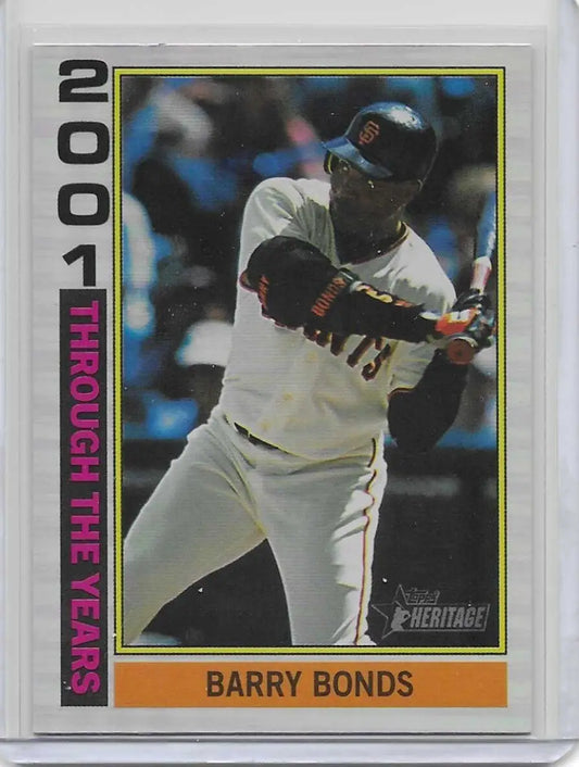 2025 Topps Heritage Barry Bonds Through The Years Holographic Giants k-97 - Baseball Card Single