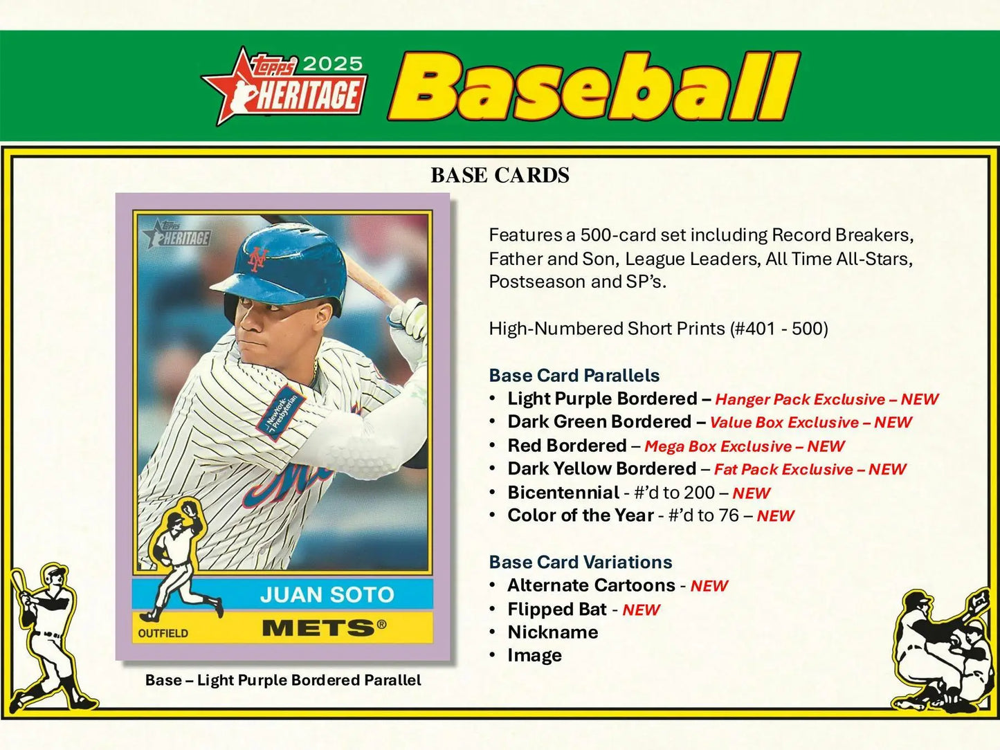 2025 Topps Heritage Baseball 8-Pack Blaster Box - Sports Card Hobby Boxes