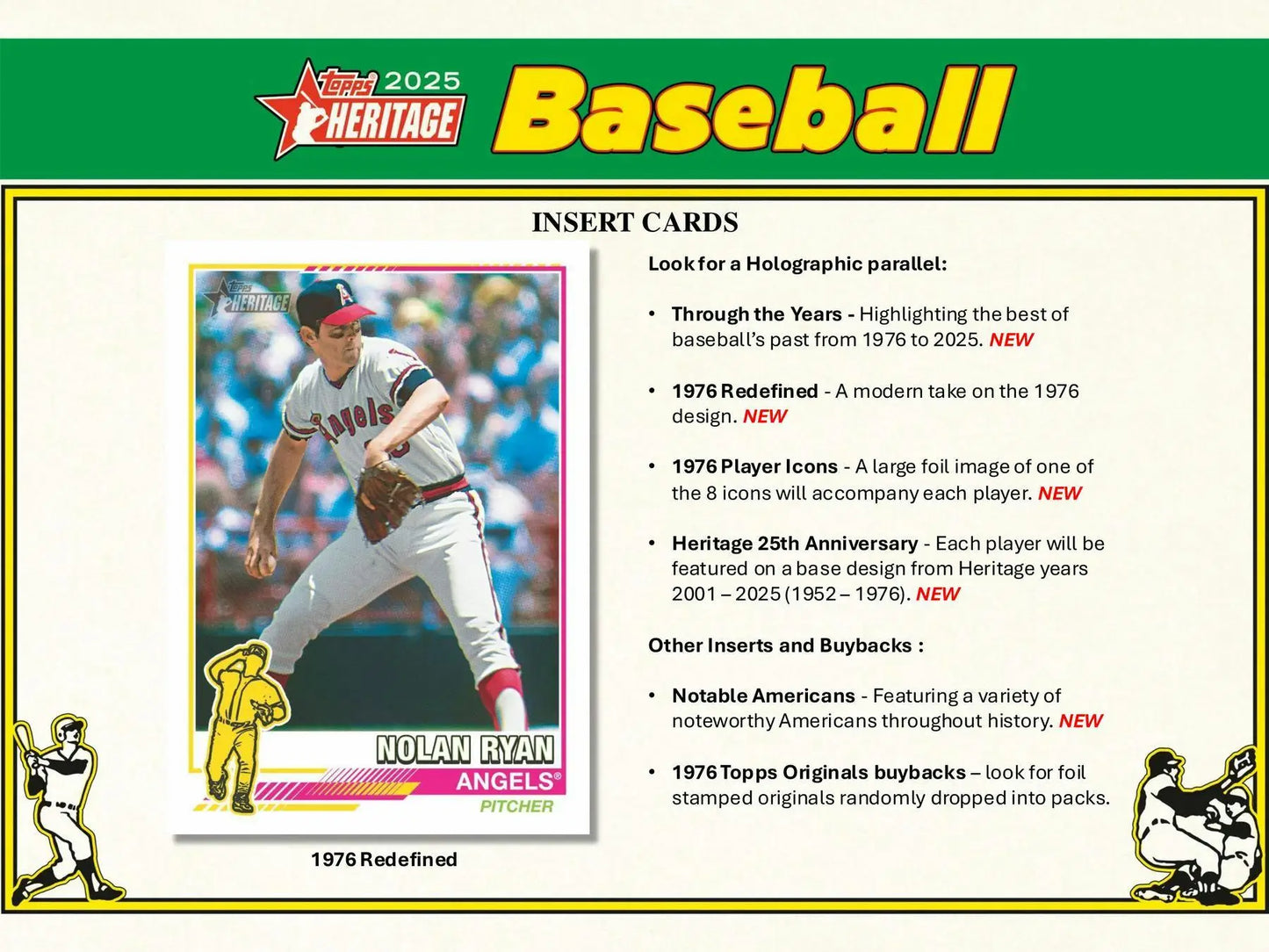 2025 Topps Heritage Baseball 8-Pack Blaster Box - Sports Card Hobby Boxes