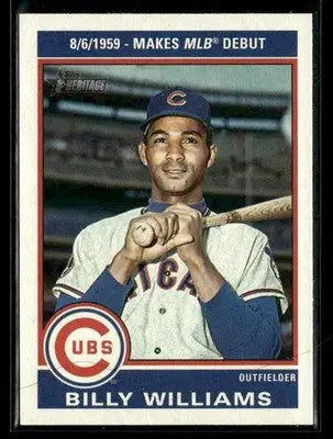 2025 Topps Heritage Billy Williams #76R-6 1976 Retirees Chicago Cubs
