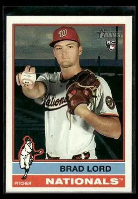 2025 Topps Heritage Brad Lord #548 RC Washington Nationals - Baseball Card Single