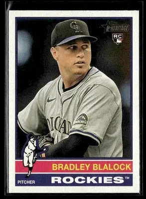 2025 Topps Heritage Bradley Blalock #351 RC Colorado Rockies - Baseball Card Single