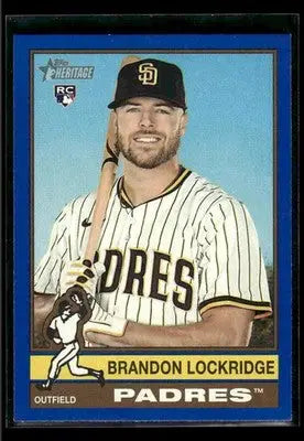 2025 Topps Heritage Brandon Lockridge #660 Dark Blue Border RC San Diego Padres