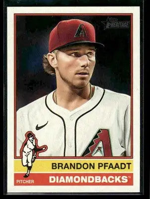 2025 Topps Heritage Brandon Pfaadt #624 Arizona Diamondbacks