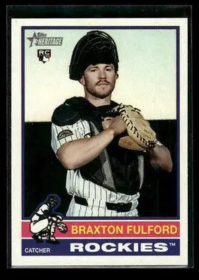 2025 Topps Heritage Braxton Fulford #635 RC Colorado Rockies - Baseball Card Single