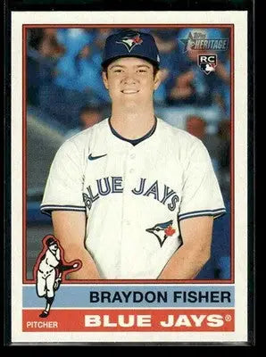 2025 Topps Heritage Braydon Fisher #646 RC Toronto Blue Jays